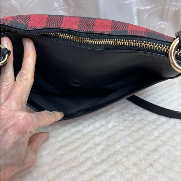 COACH Gingham Print Chaise Crossbody - Picture 9 of 16